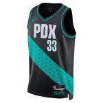 Portland Trail Blazers Trikot Toumani Camara Nike 2025-26 City Edition Schwarz Swingman - Herren